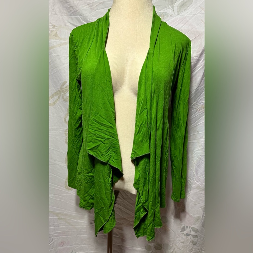Urban CoCo Women's Drape Front Open Cardigan Long Sleeve Irregular Hem - XXL